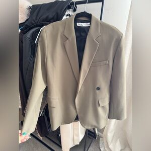 Zara Men's Khaki Blazer